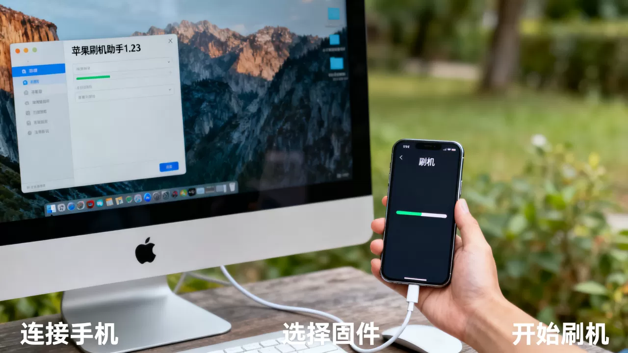 苹果刷机助手1.23怎么用，苹果刷机助手