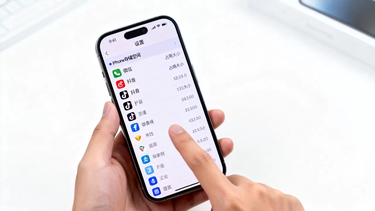 iphone软件大小怎么查看，iphone软件占用空间大