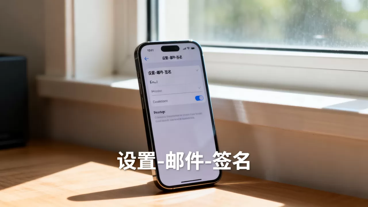 iphone邮箱签名怎么设置，iphone邮件签名