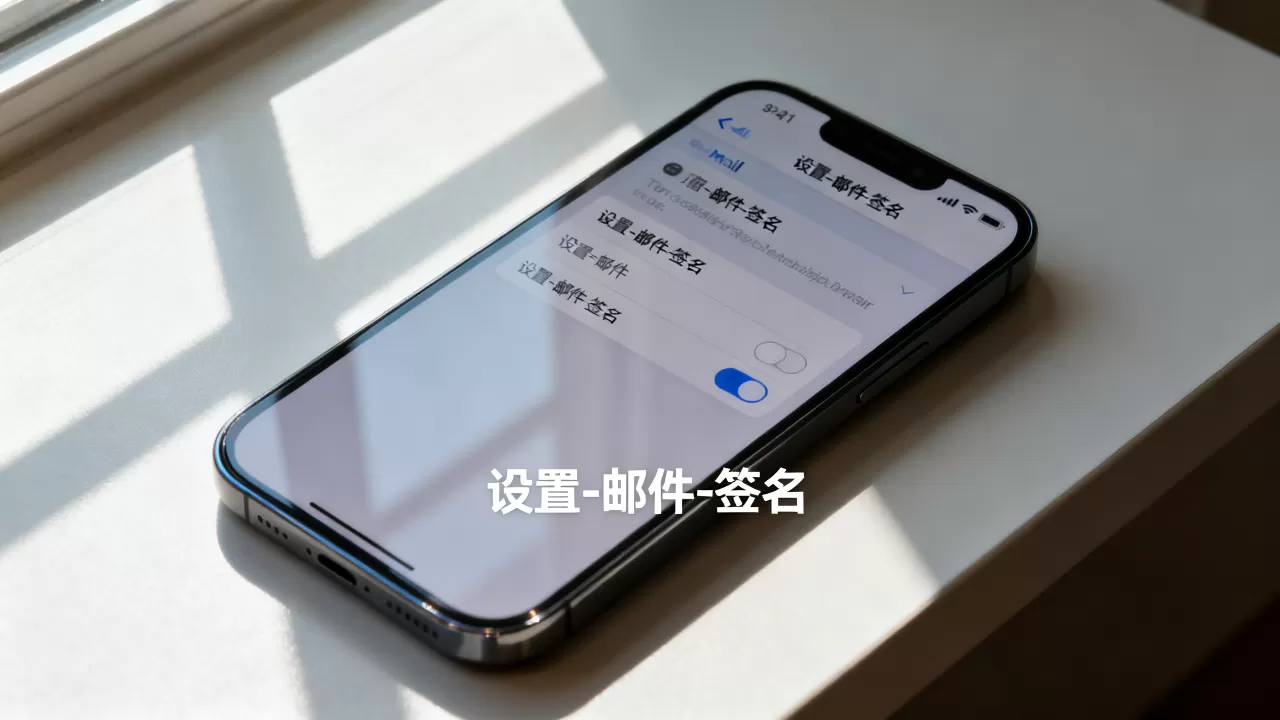 iphone邮箱签名怎么设置，iphone邮件签名