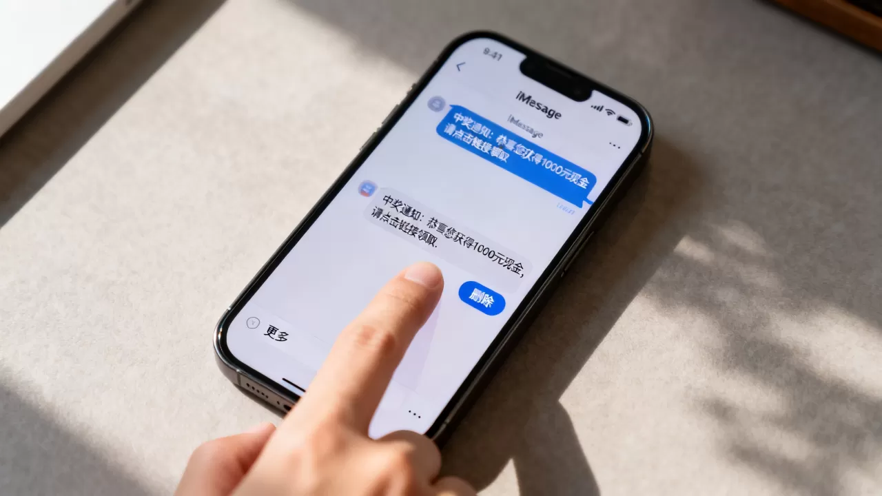 iphone imessage 垃圾信息怎么删除，imessage 垃圾短信