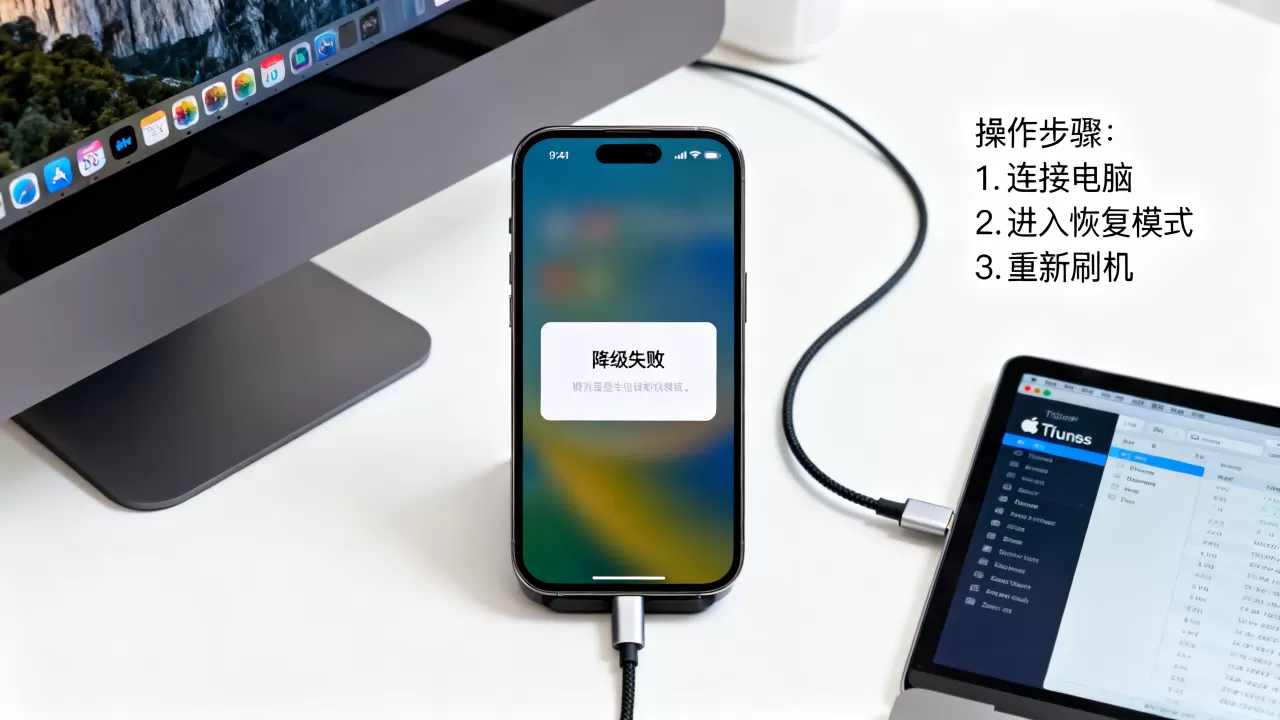 iphone降级失败怎么办，iphone降级失败