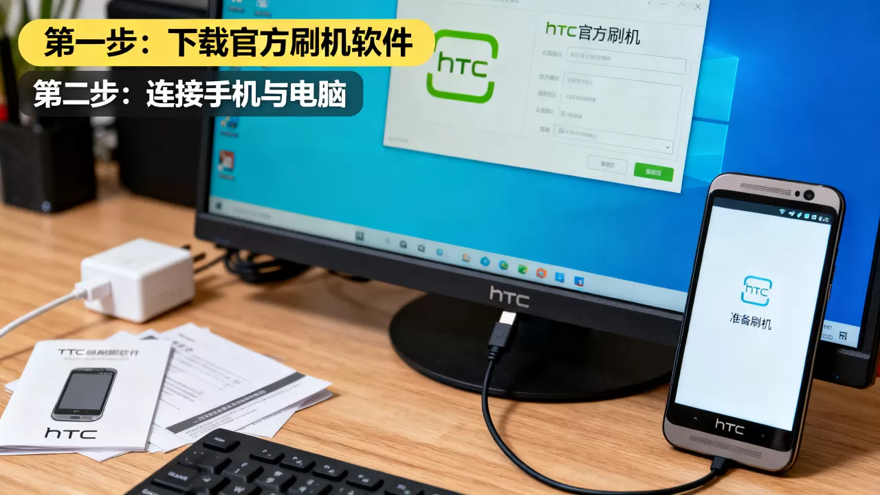 htc官方刷机软件怎么用，htc手机刷机教程