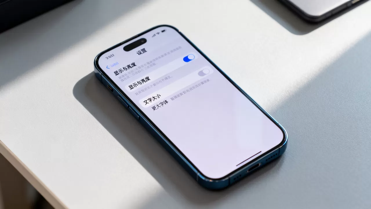 iphone字太小怎么调大，iphone屏幕字体设置