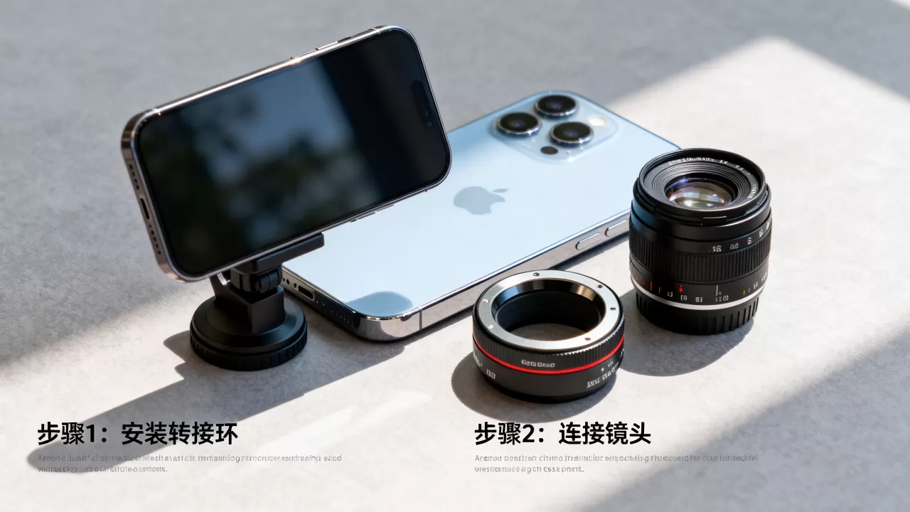 iphone镜头转接教程，iphone镜头转接