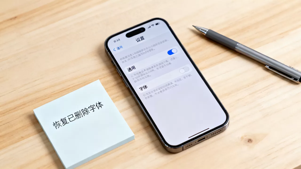 iphone删除字体怎么恢复，iphone删除字体