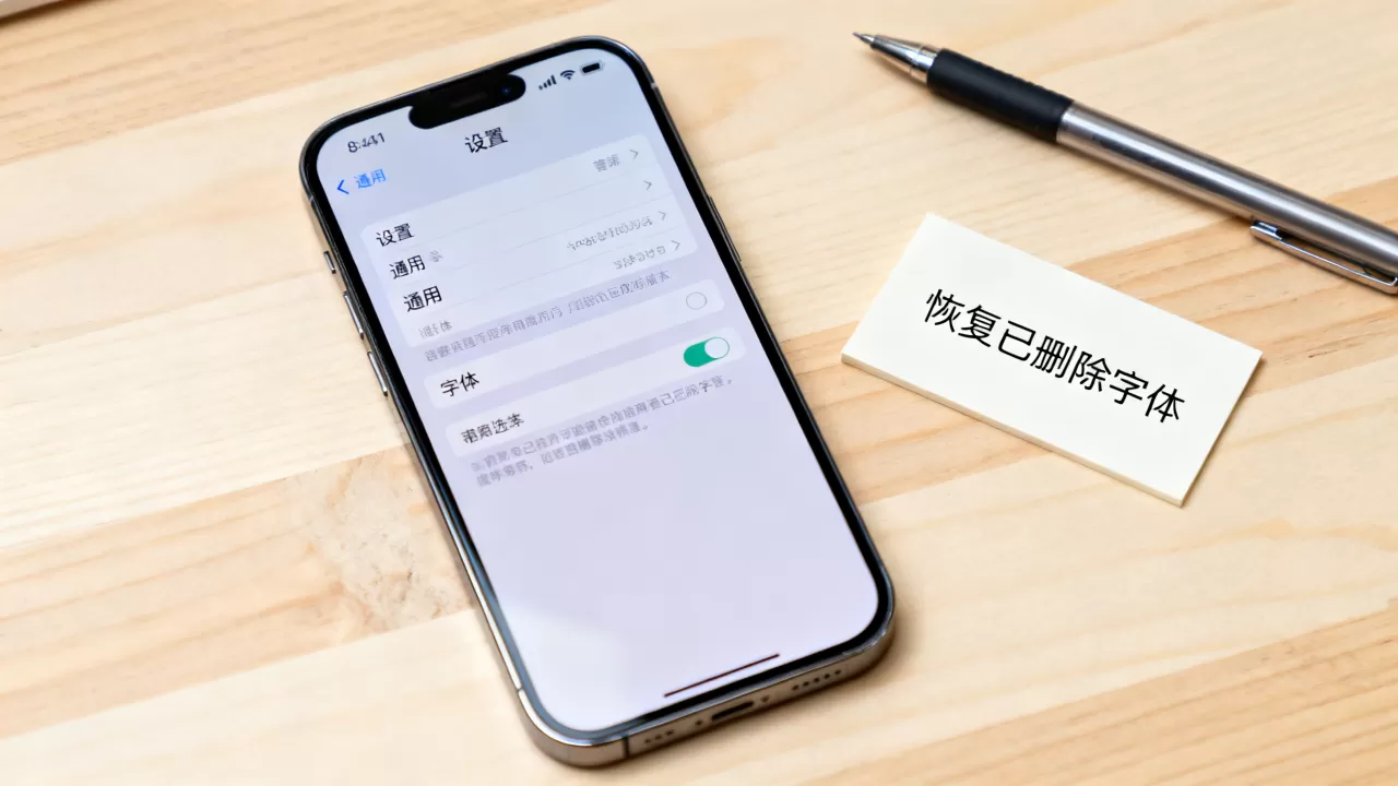 iphone删除字体怎么恢复，iphone删除字体