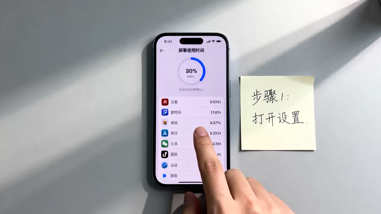 iphone软件用量怎么查，iphone屏幕使用时间