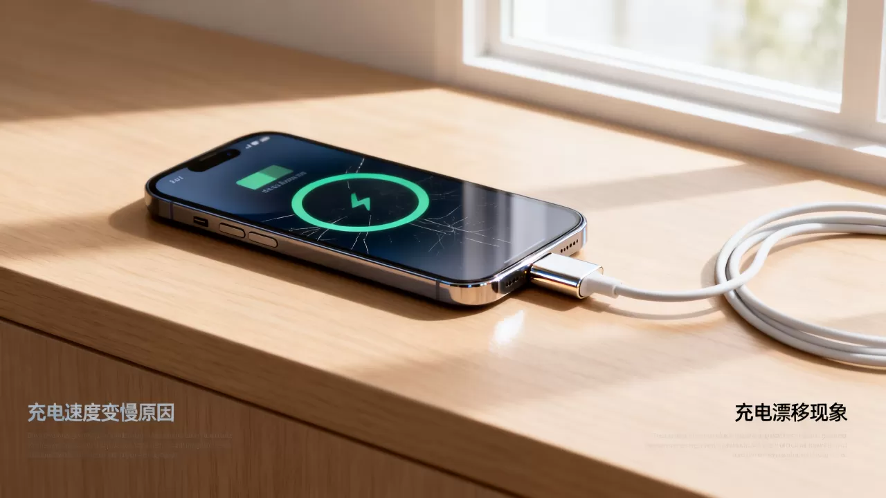 iphone充电漂移怎么回事，iphone充电速度变慢