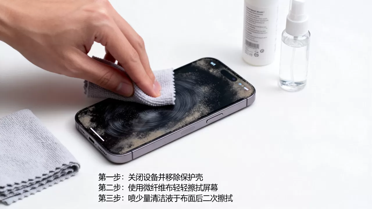 iphone屏幕清洁，iphone屏幕脏了怎么清理