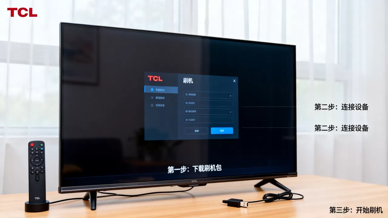 tcl电视刷机软件怎么用，tcl电视刷机