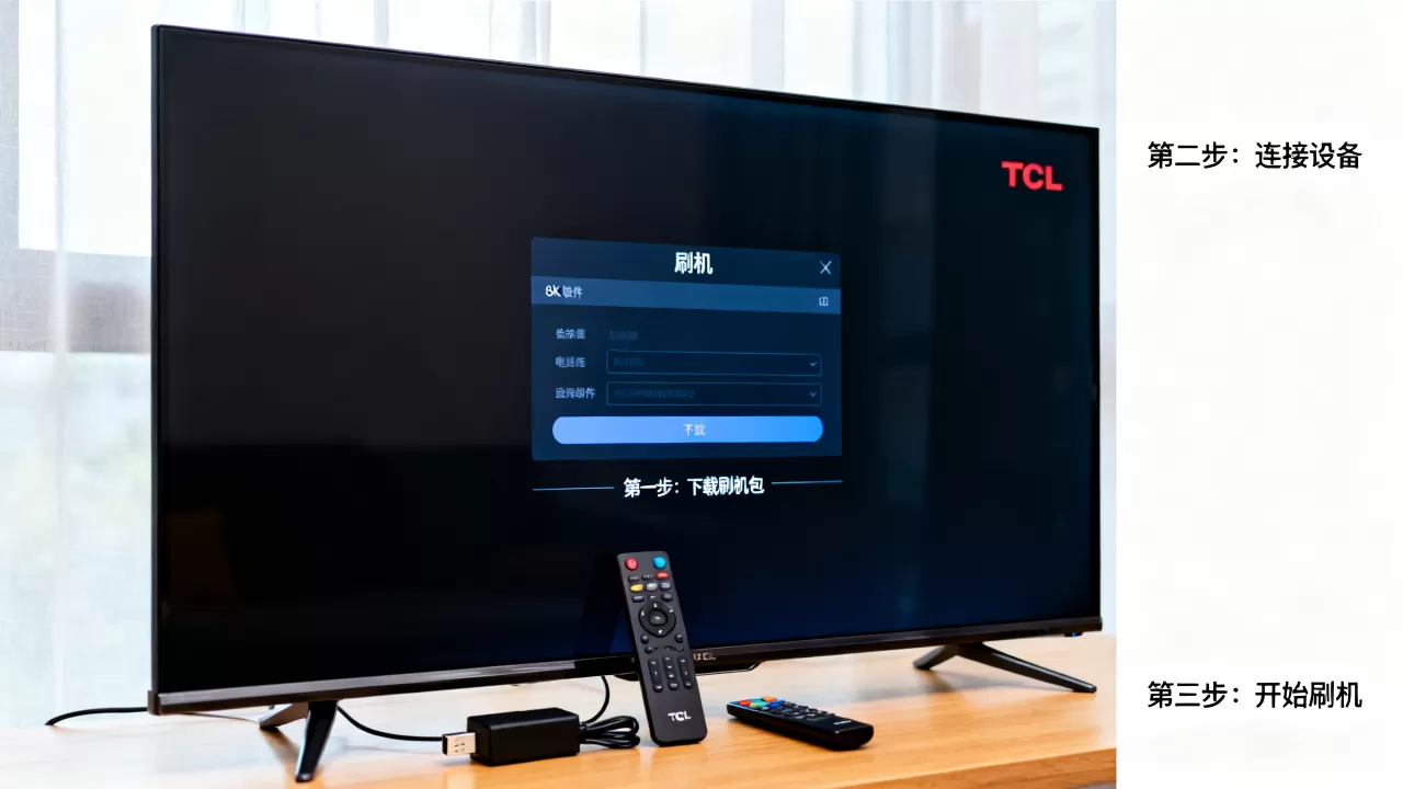 tcl电视刷机软件怎么用，tcl电视刷机