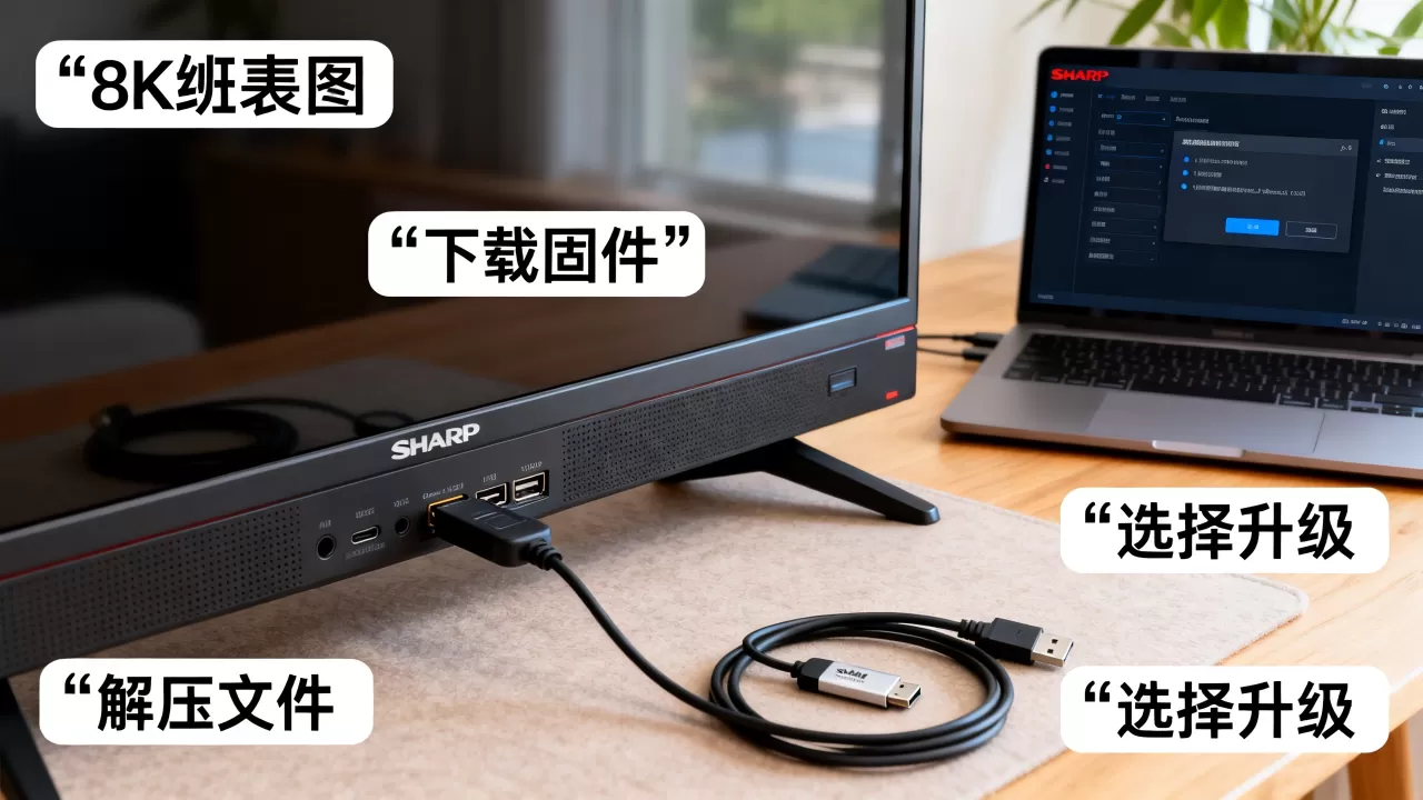 夏普电视刷机固件怎么下载，夏普电视刷机教程