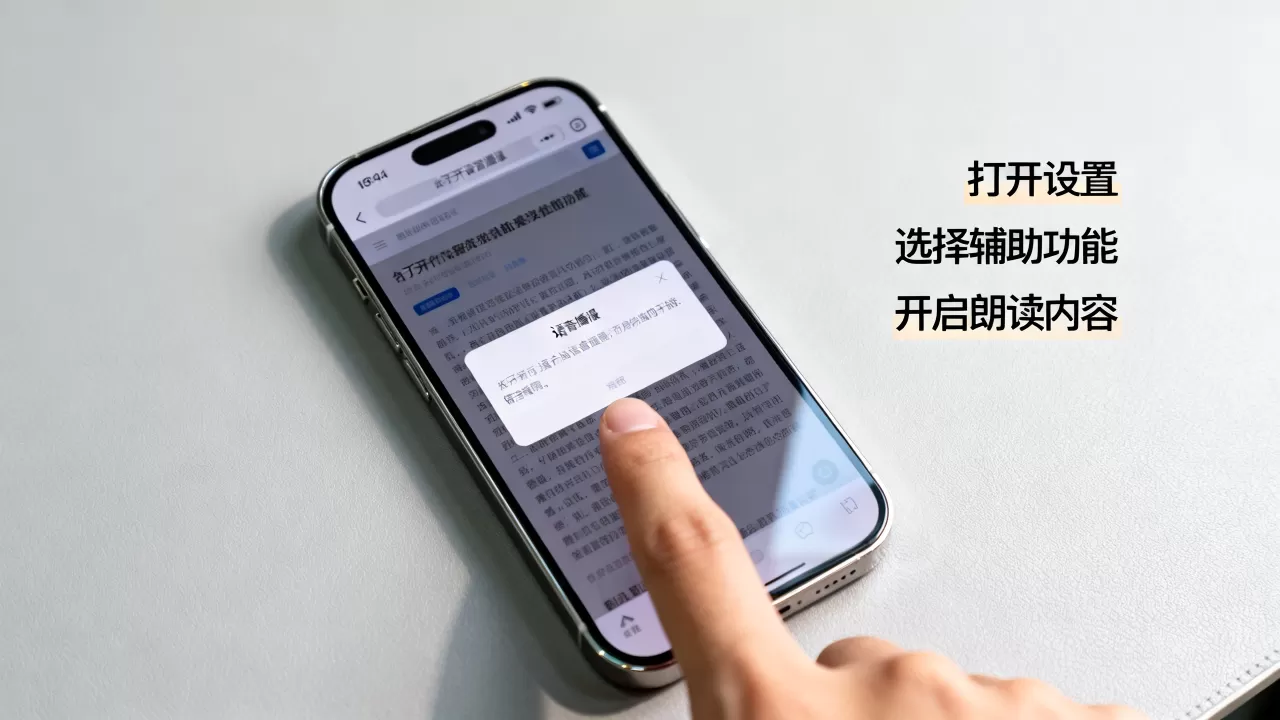 iPhone怎么朗读网页内容，iPhone网页语音播报