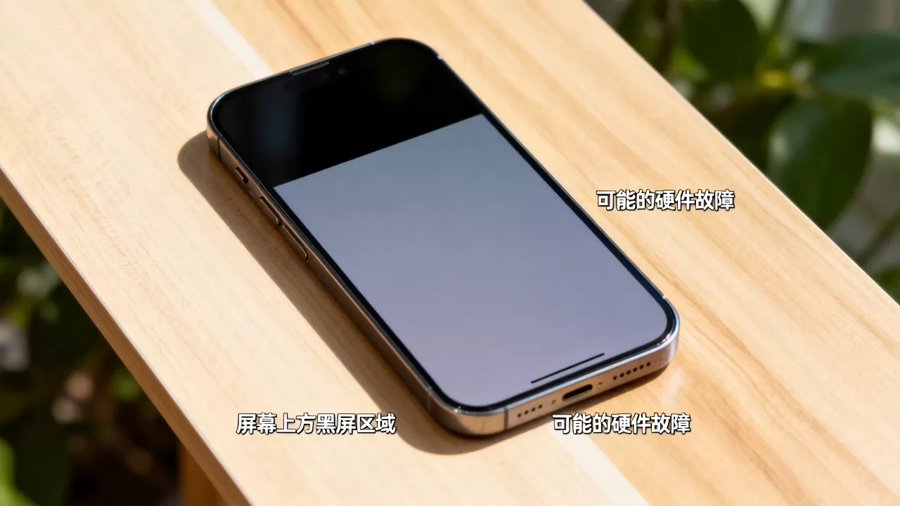 iPhone上方黑屏怎么回事？iPhone屏幕变黑