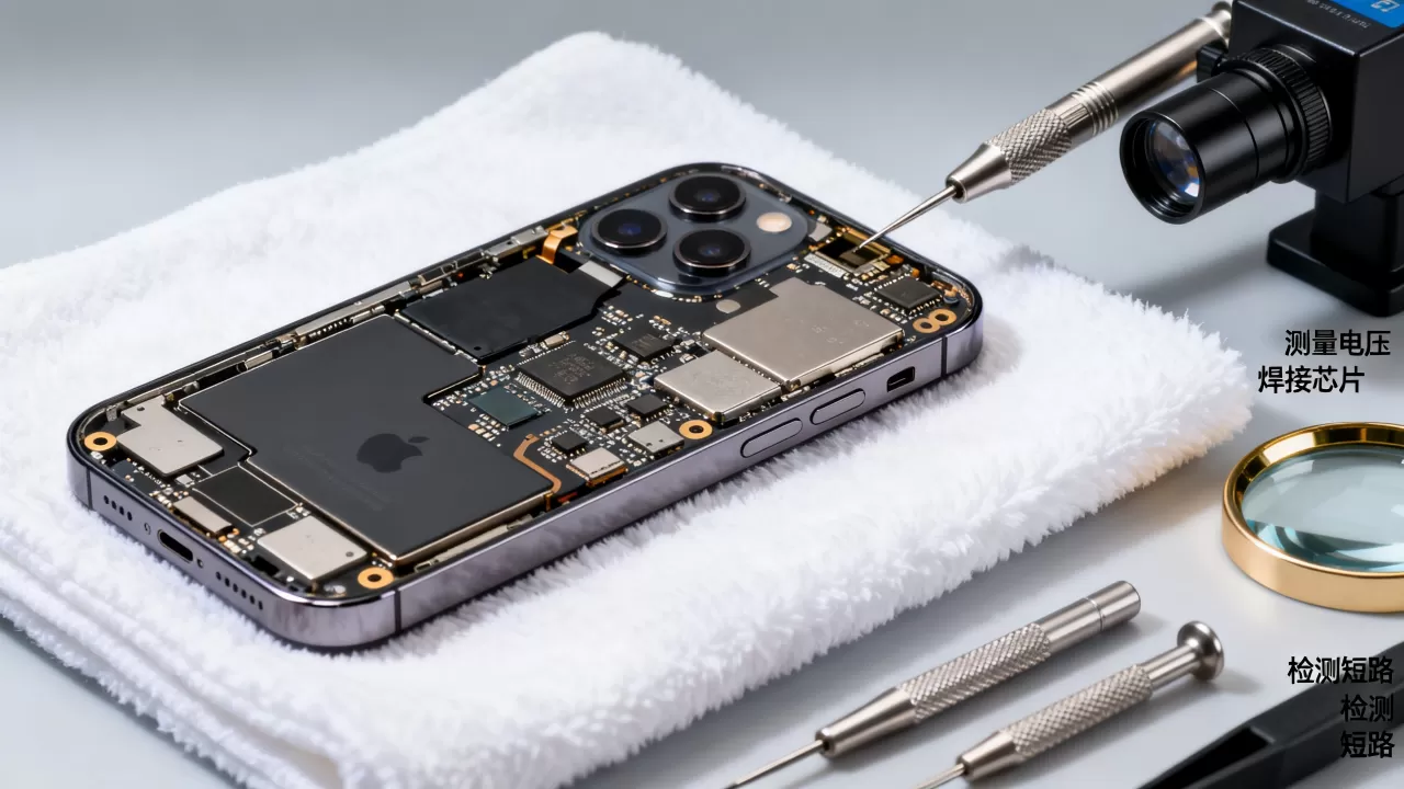 iphone电路分析，iphone主板维修教程