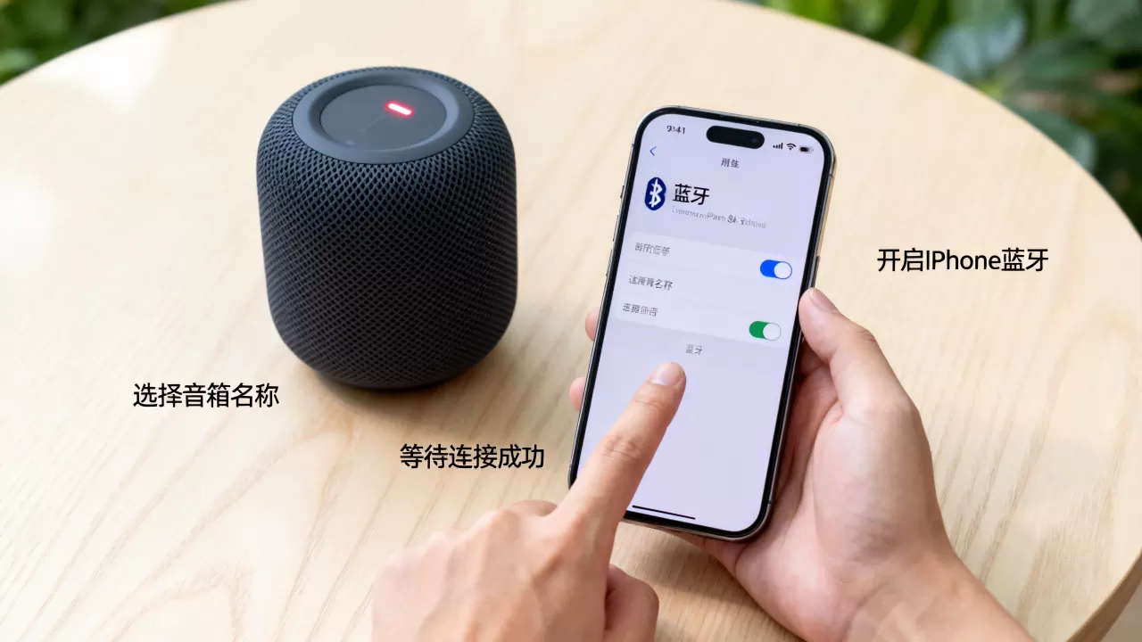 苹果iphone音箱怎么用，iphone音箱连接方法