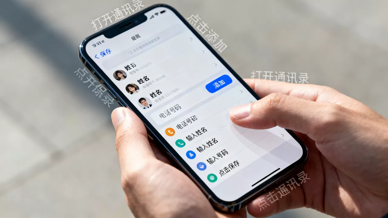 iphone怎么保存号码，iphone保存联系人