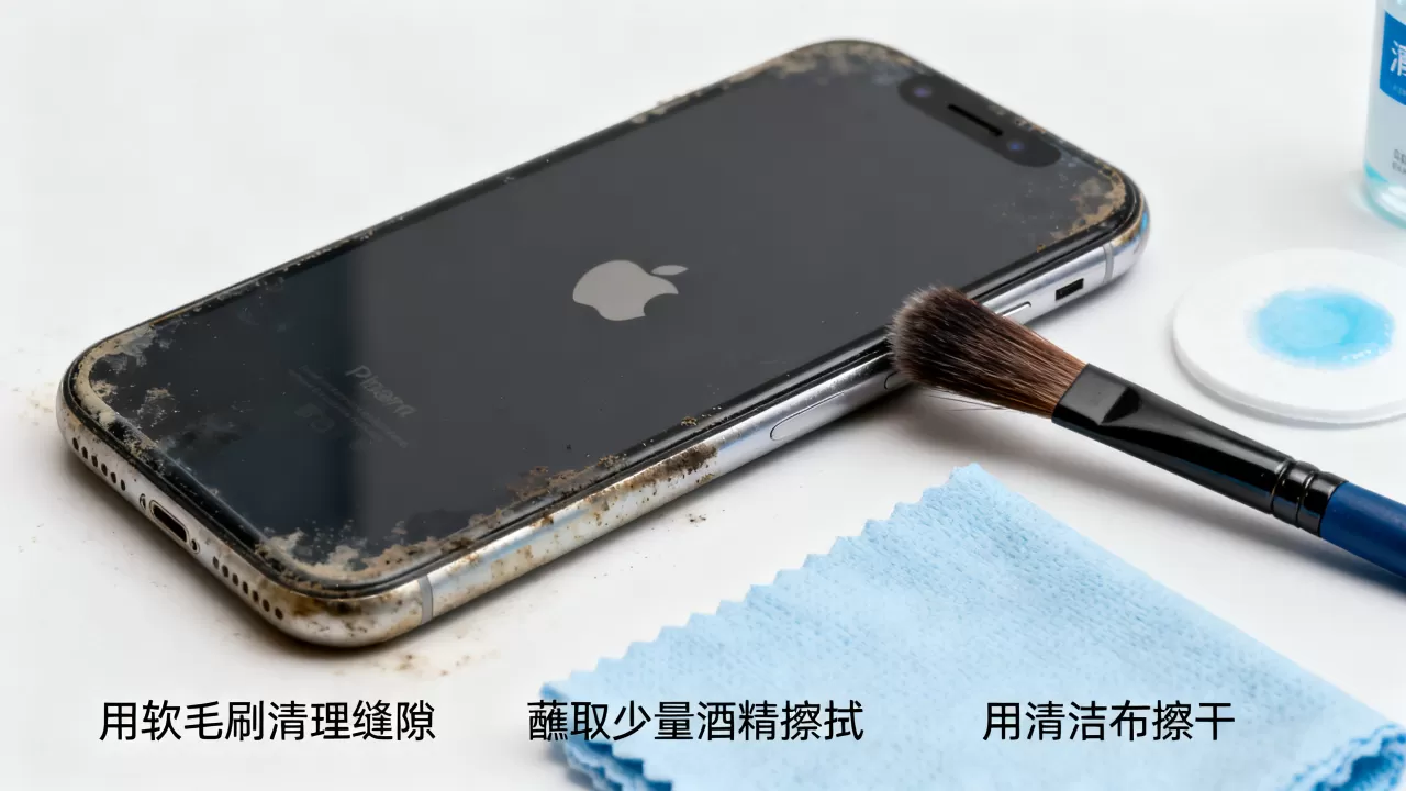 iphone边框脏了怎么清理，iphone边框脏
