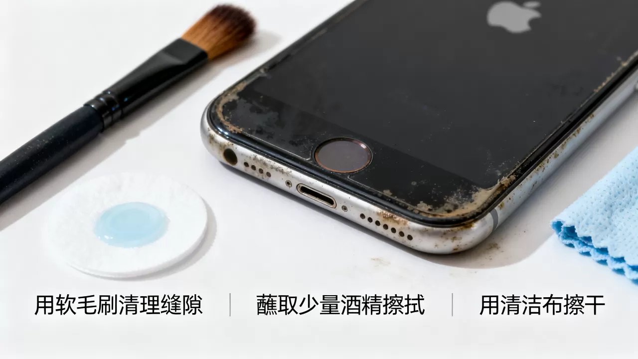 iphone边框脏了怎么清理，iphone边框脏