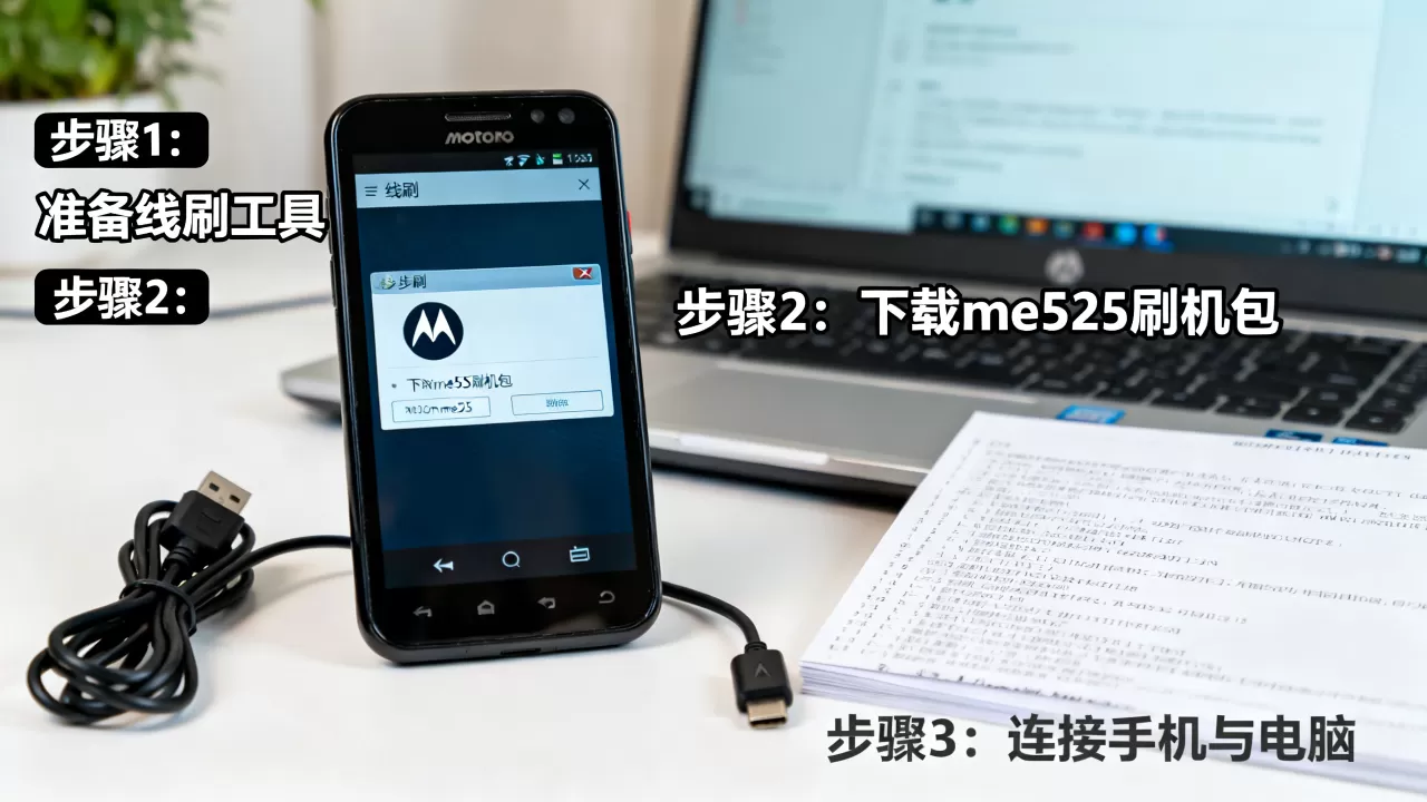 me525刷机包线刷教程，摩托罗拉me525线刷救砖
