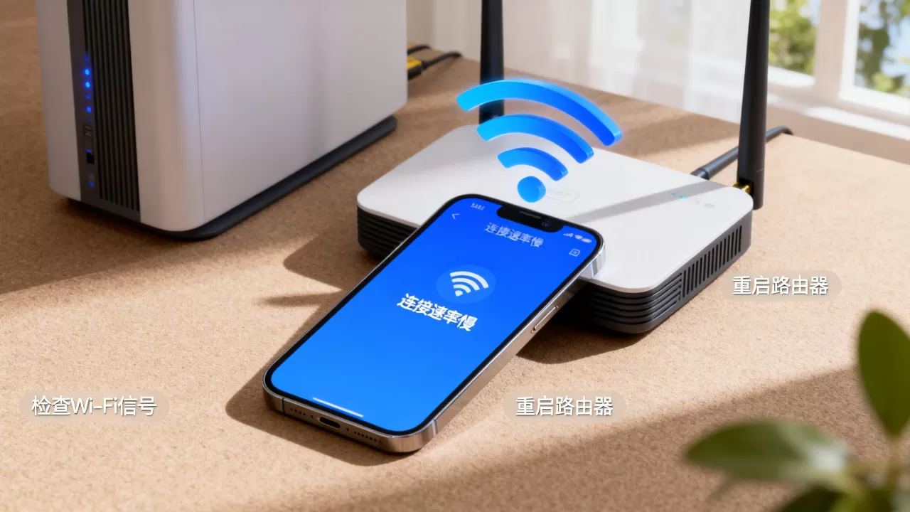 iPhone连接速率慢怎么办，iPhone连接速率