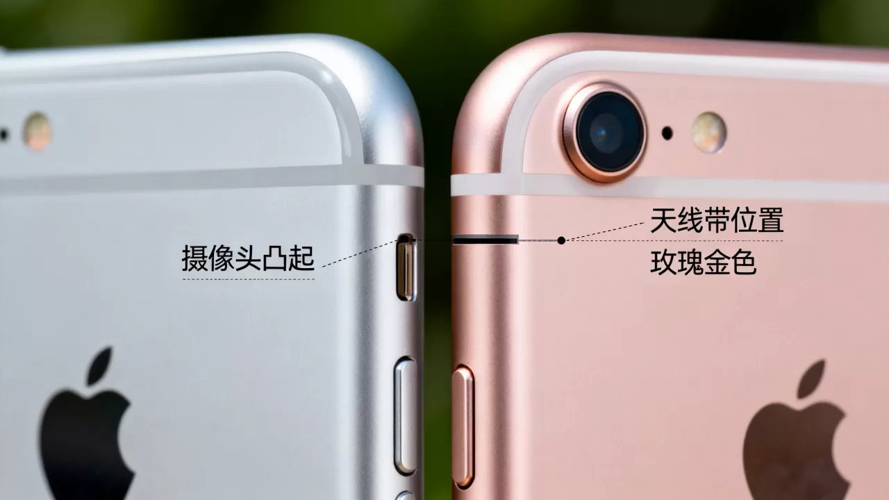 iphone6和iphone6s外观区别大吗，iphone6s外观
