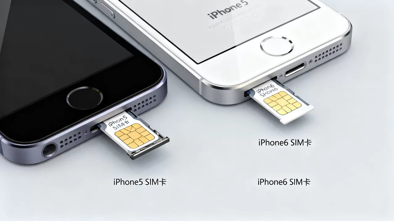 iphone5和iphone6的sim卡一样吗，iphone5和iphone6sim卡区别