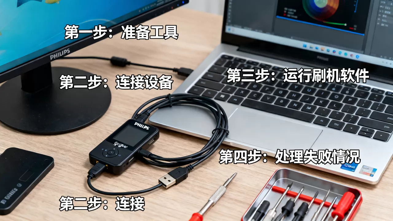飞利浦gogear刷机教程，gogear刷机失败怎么办