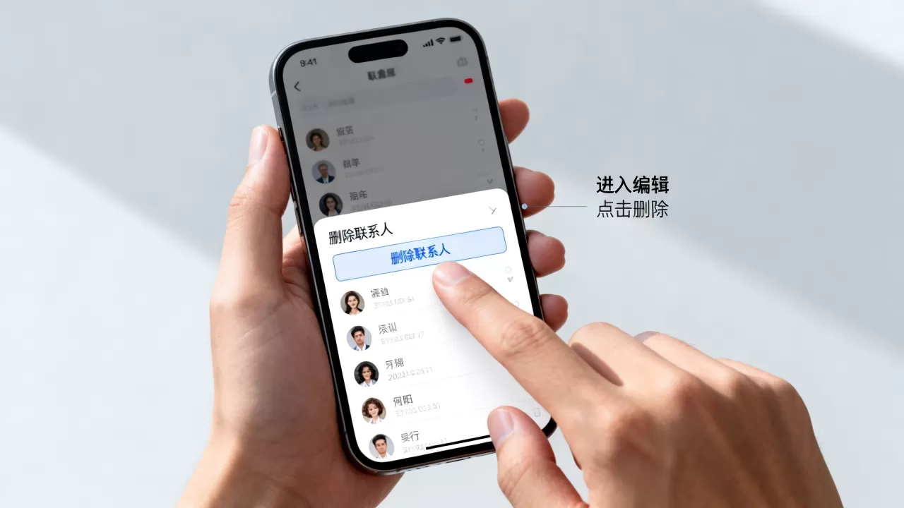 iphone如何删除通讯录联系人，苹果手机删除联系人方法