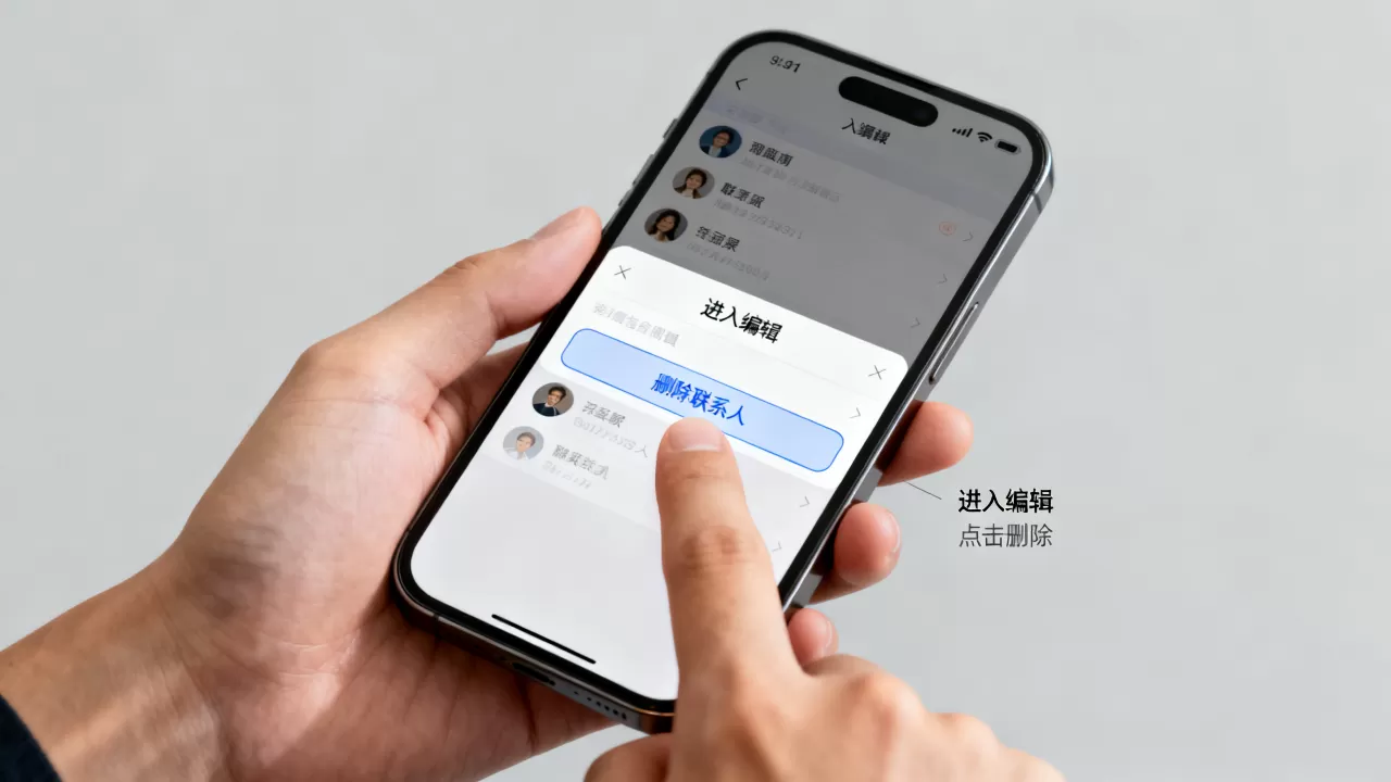 iphone如何删除通讯录联系人，苹果手机删除联系人方法
