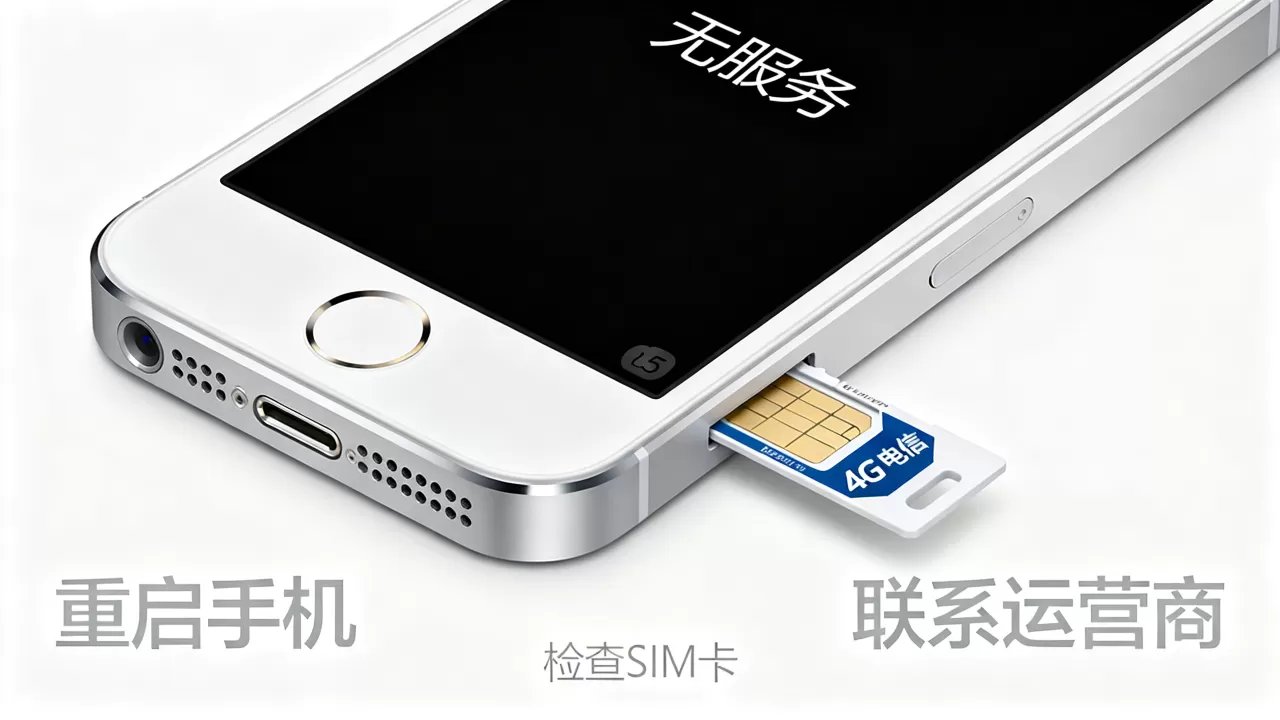 iphone5电信4g卡无服务怎么办，iphone5电信卡无服务