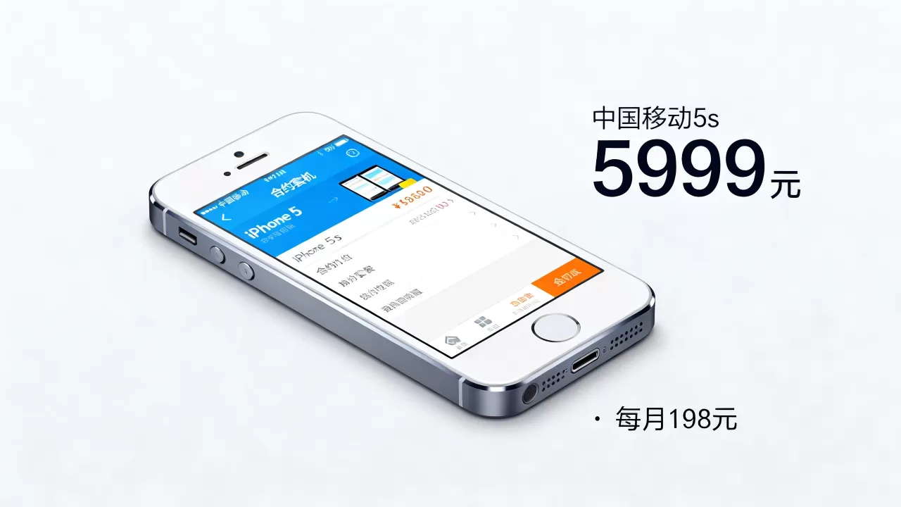 中国移动iPhone5s合约机多少钱，iPhone5s合约机资费