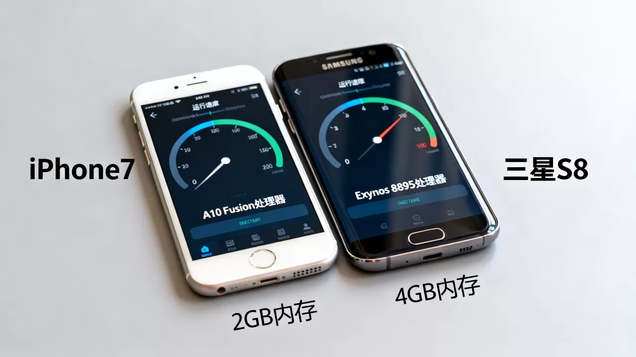 iphone7和三星s8哪个运行速度快，手机性能对比