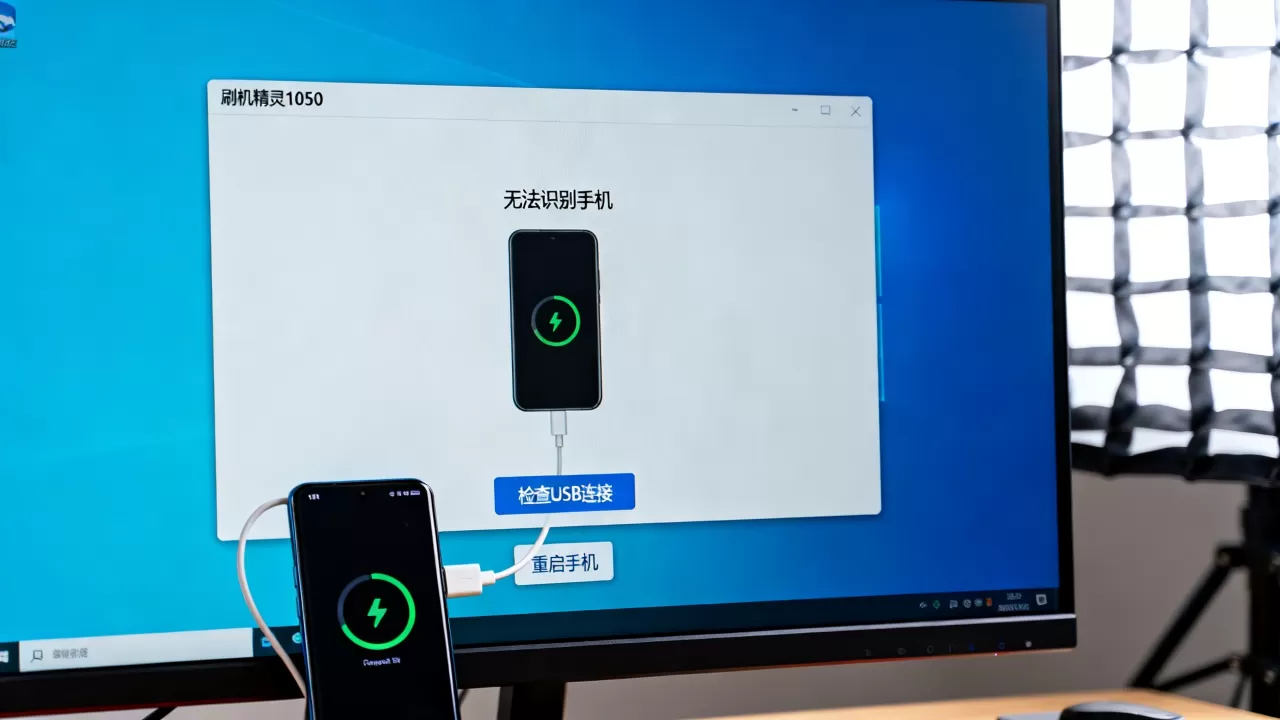 刷机精灵1050无法识别手机怎么办，刷机精灵1050
