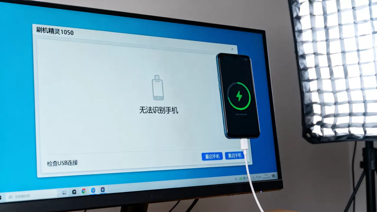 刷机精灵1050无法识别手机怎么办，刷机精灵1050