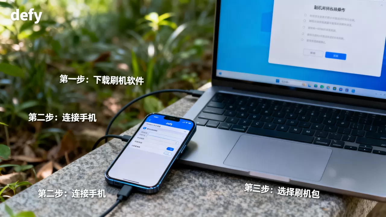 defy刷机软件怎么用，defy刷机