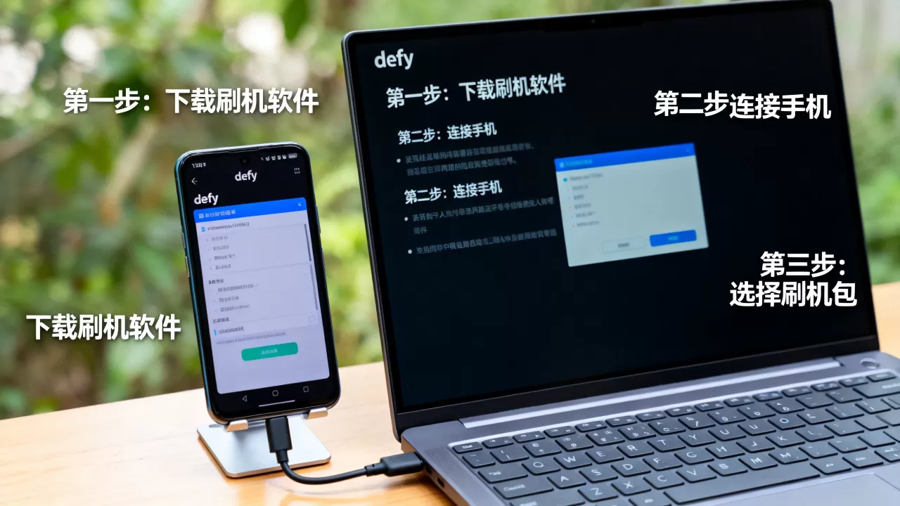 defy刷机软件怎么用，defy刷机