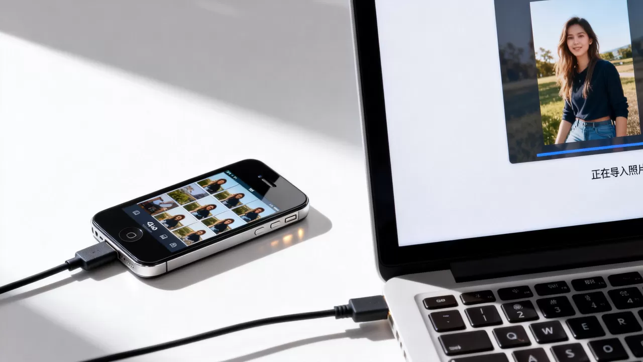 iPhone4s照片怎么导入电脑，iPhone导入电脑方法
