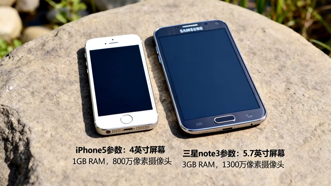 iphone5和三星note3哪个更好用，三星note3参数