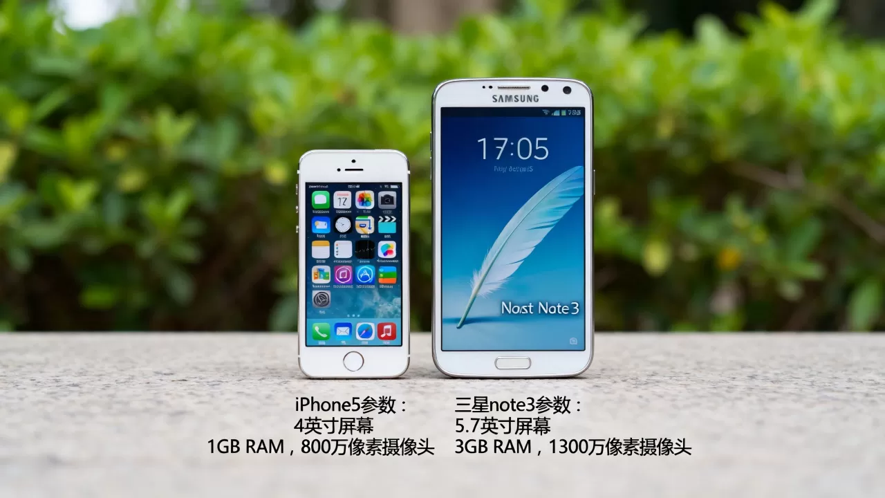 iphone5和三星note3哪个更好用，三星note3参数