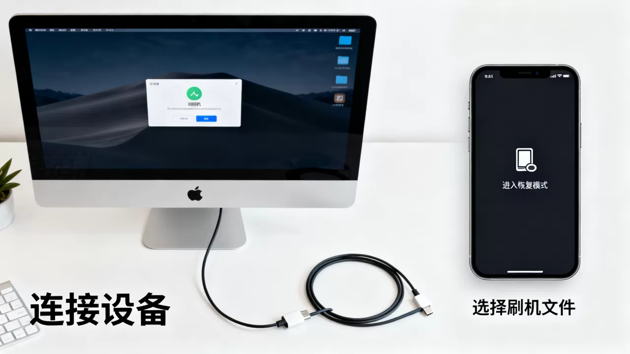 mac ios 刷机教程，mac 怎么给 ios 设备刷机