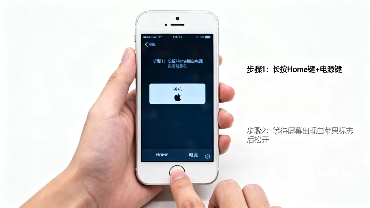 iphone5关机键失灵怎么关机，手机按键坏了强制重启方法