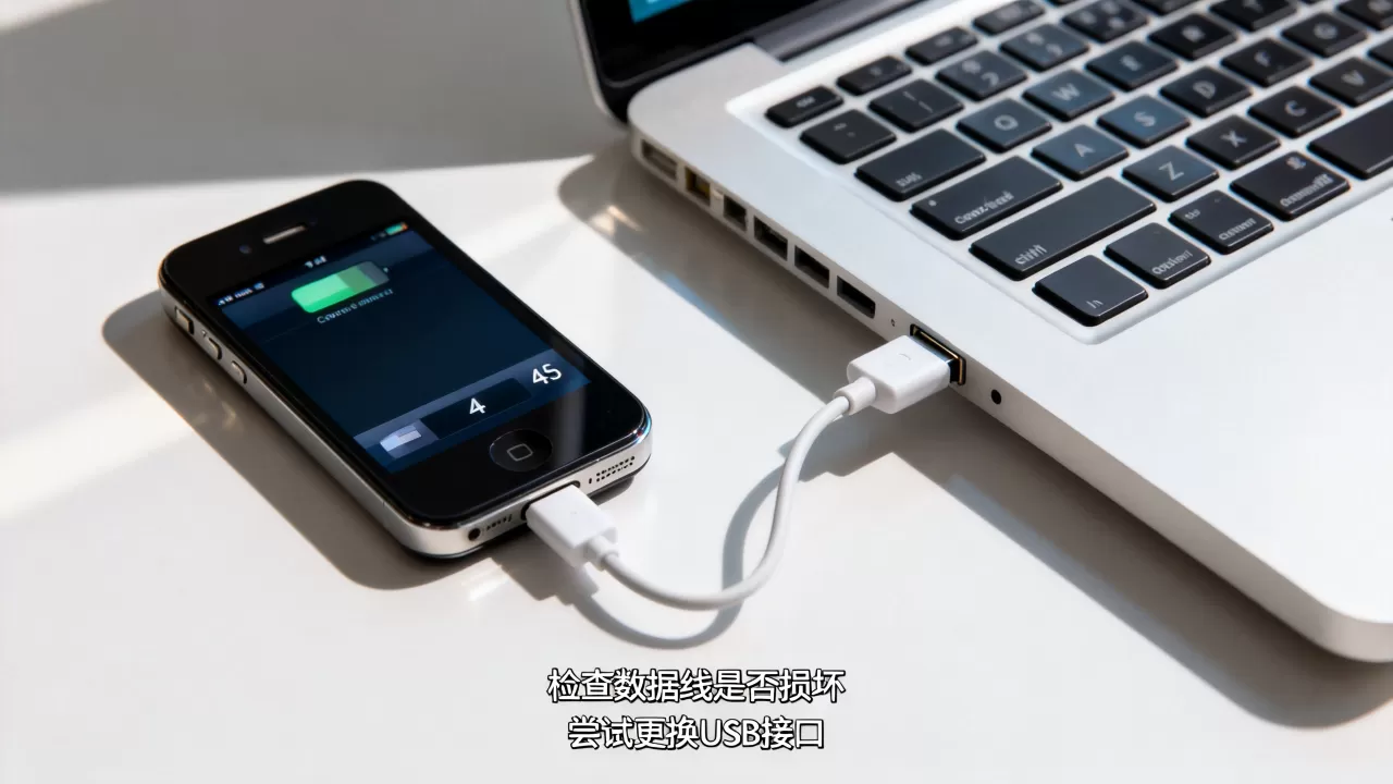 iphone4s插电脑没反应，iphone4s连接电脑不识别怎么办