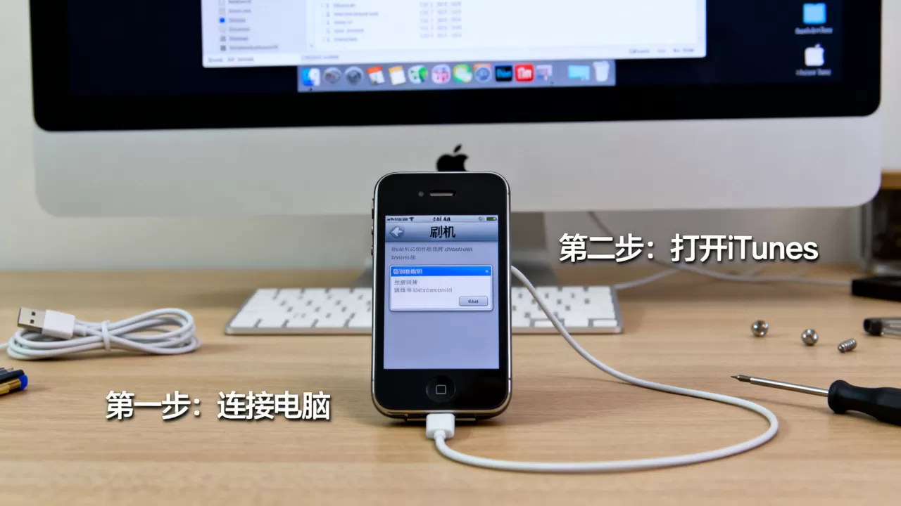 iphone4刷机后无服务怎么办，iphone4刷机教程