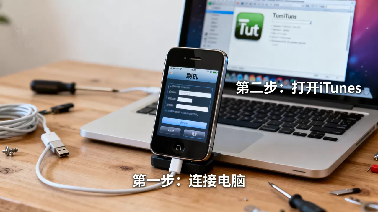 iphone4刷机后无服务怎么办，iphone4刷机教程