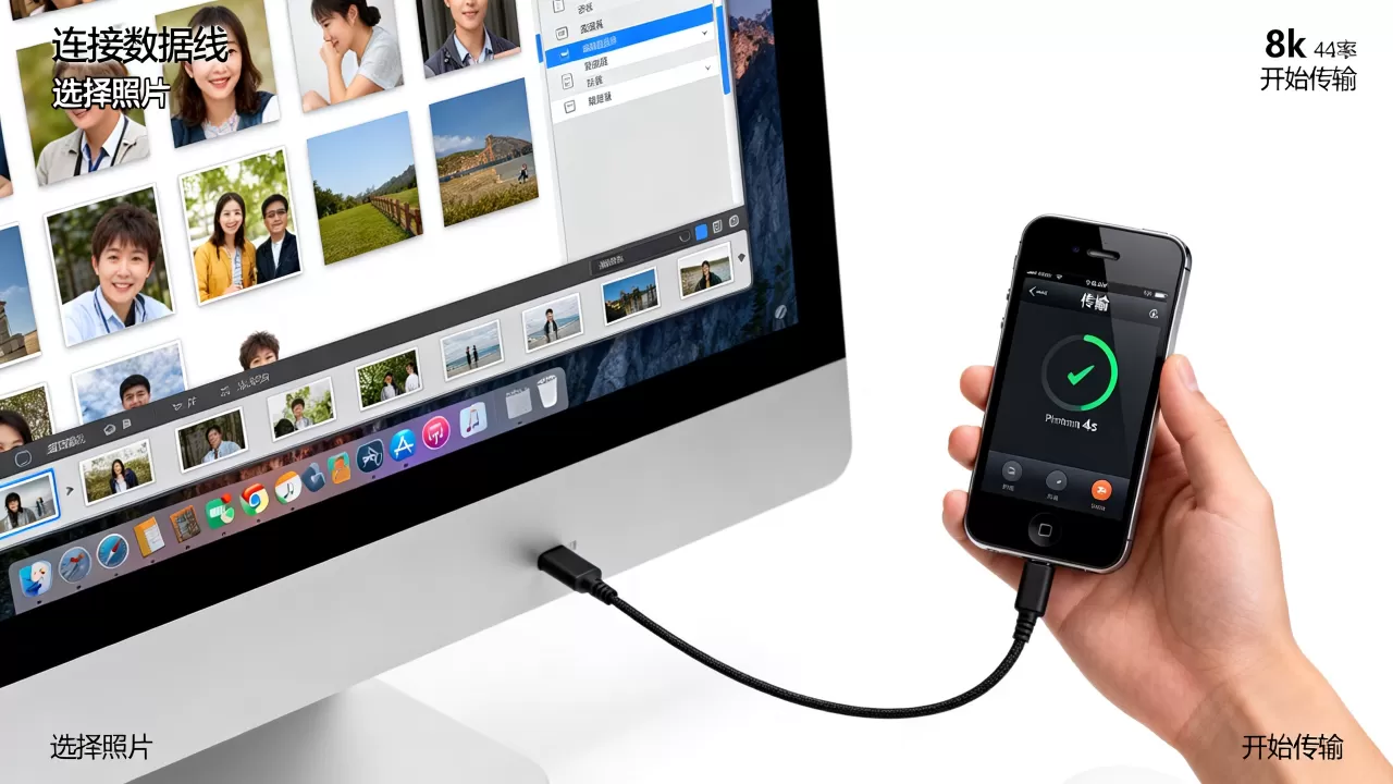电脑传照片到iphone4s怎么传，电脑照片导入iPhone4s