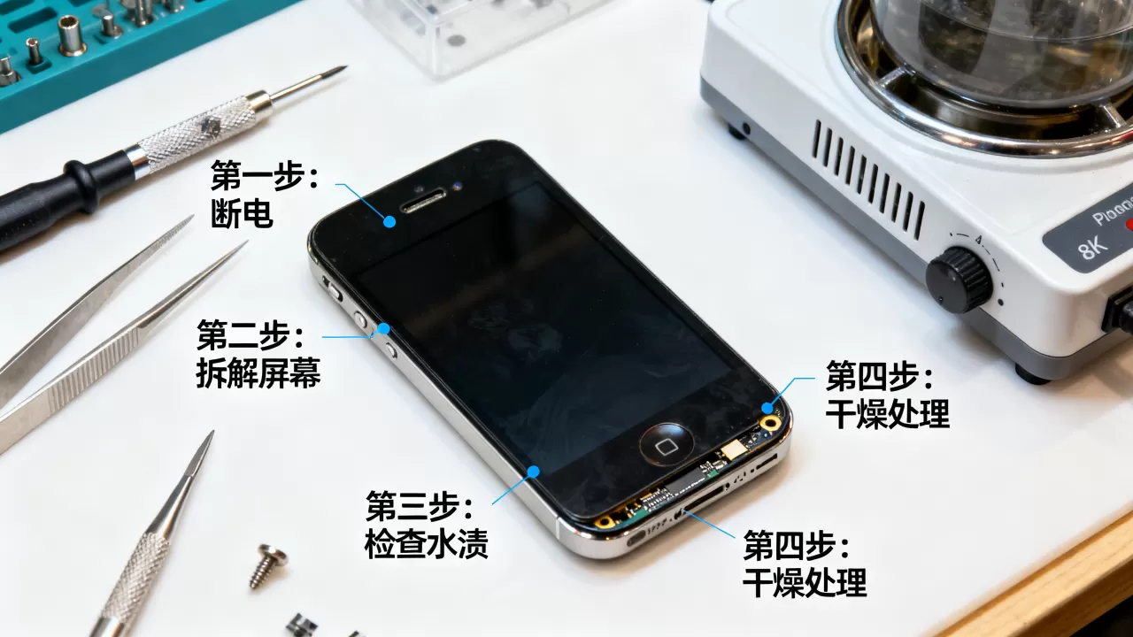 iphone4s进水屏不亮,iPhone4s进水屏幕黑屏怎么修 iphone4s进水屏不亮,iPhone4s进水屏幕黑屏怎么修