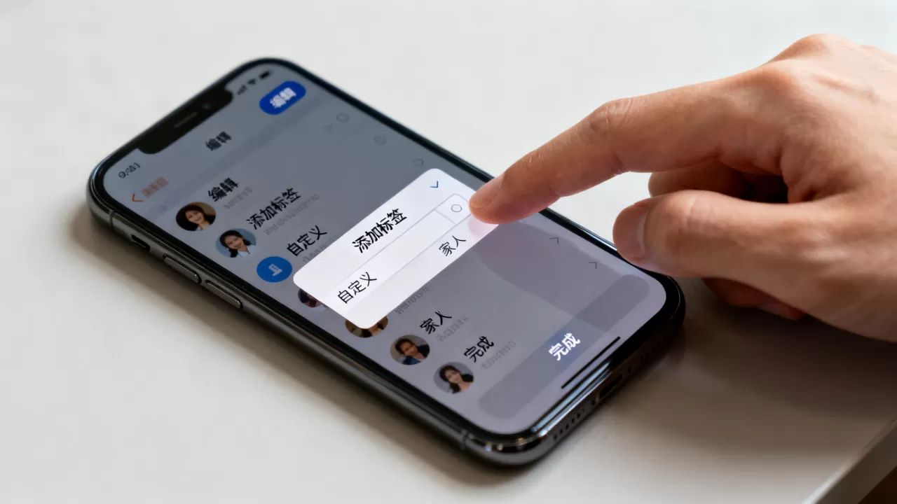 iphone通讯录自定义标签怎么弄，iphone通讯录自定义标签