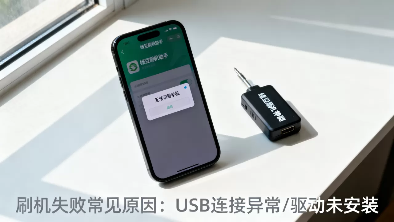 绿豆刷机神器刷机失败怎么办？绿豆刷机助手无法识别手机